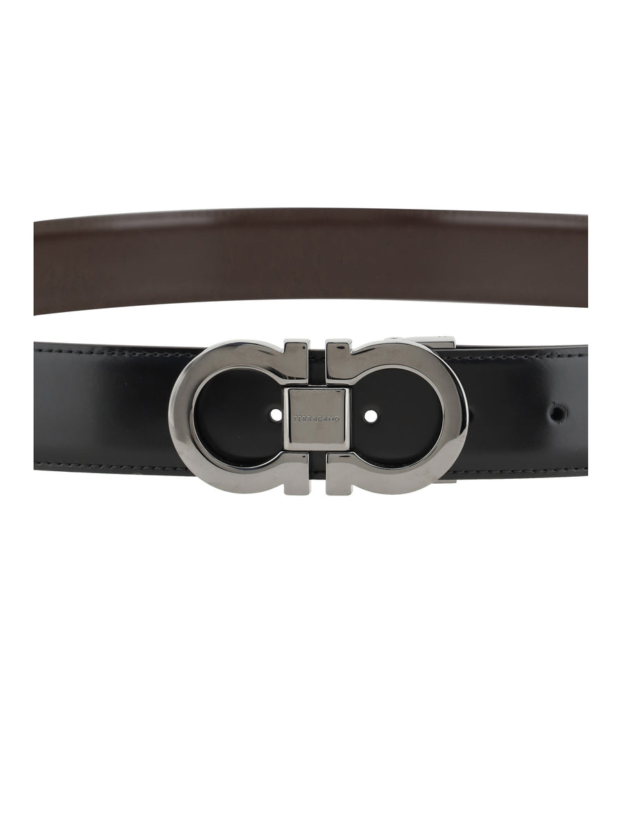 Belt Reversible Leather Black Calf