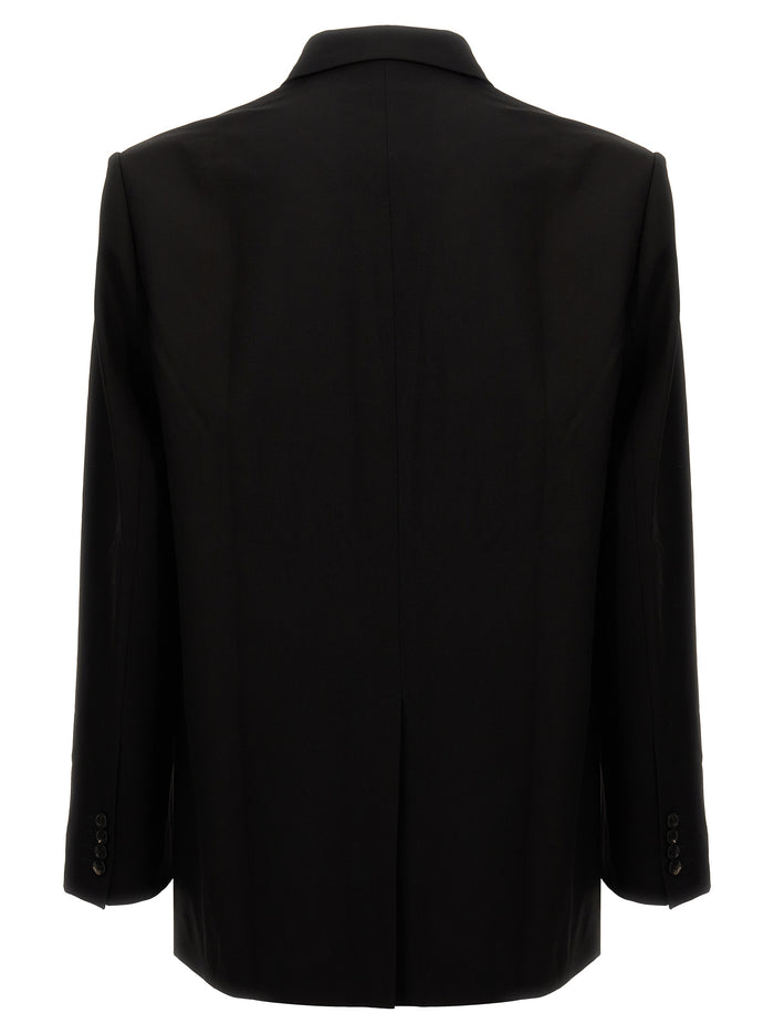 Pinched Logo blazer Black Virgin Wool