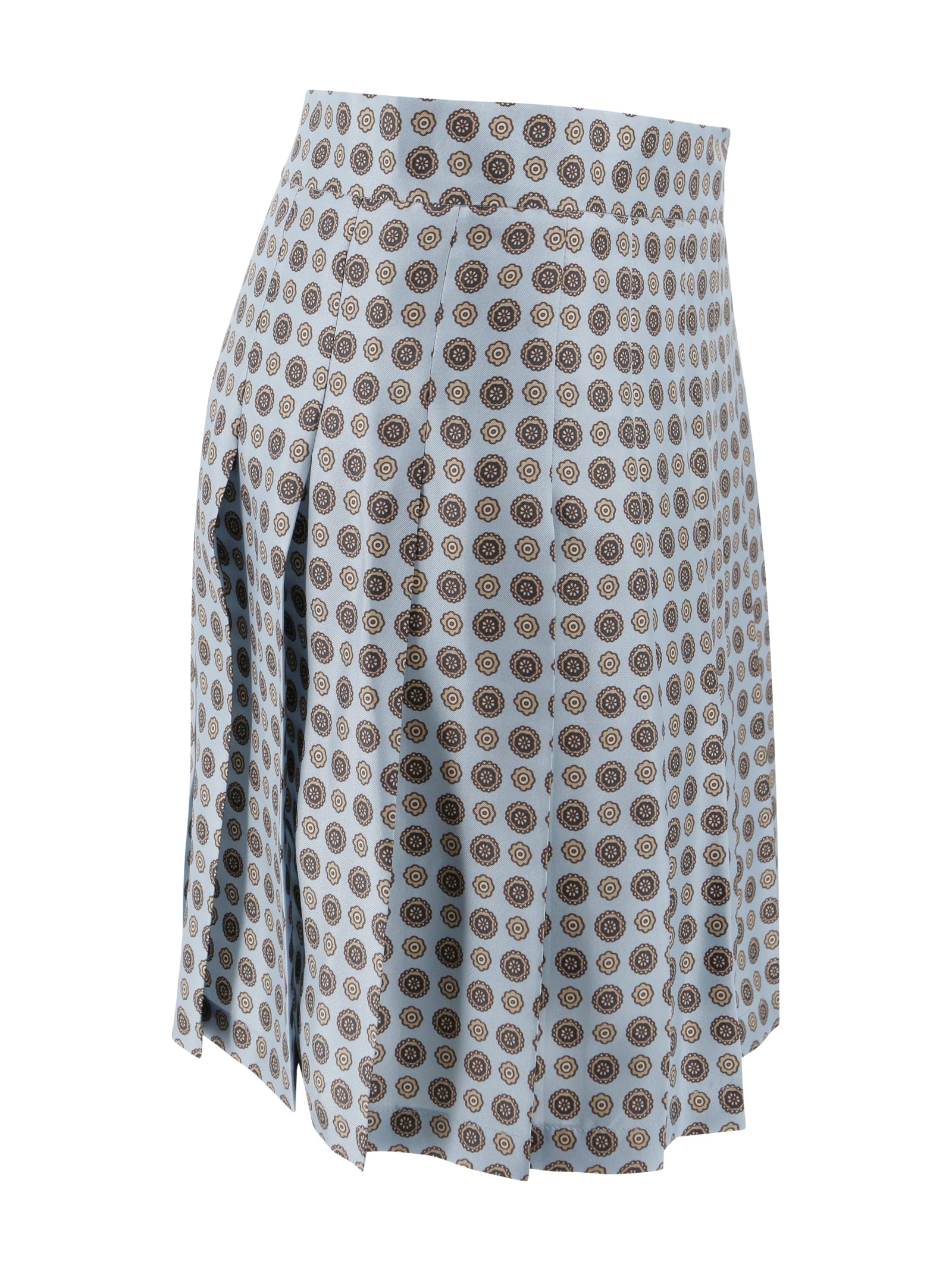 Max Mara Studio Skirts Azzurra Seta