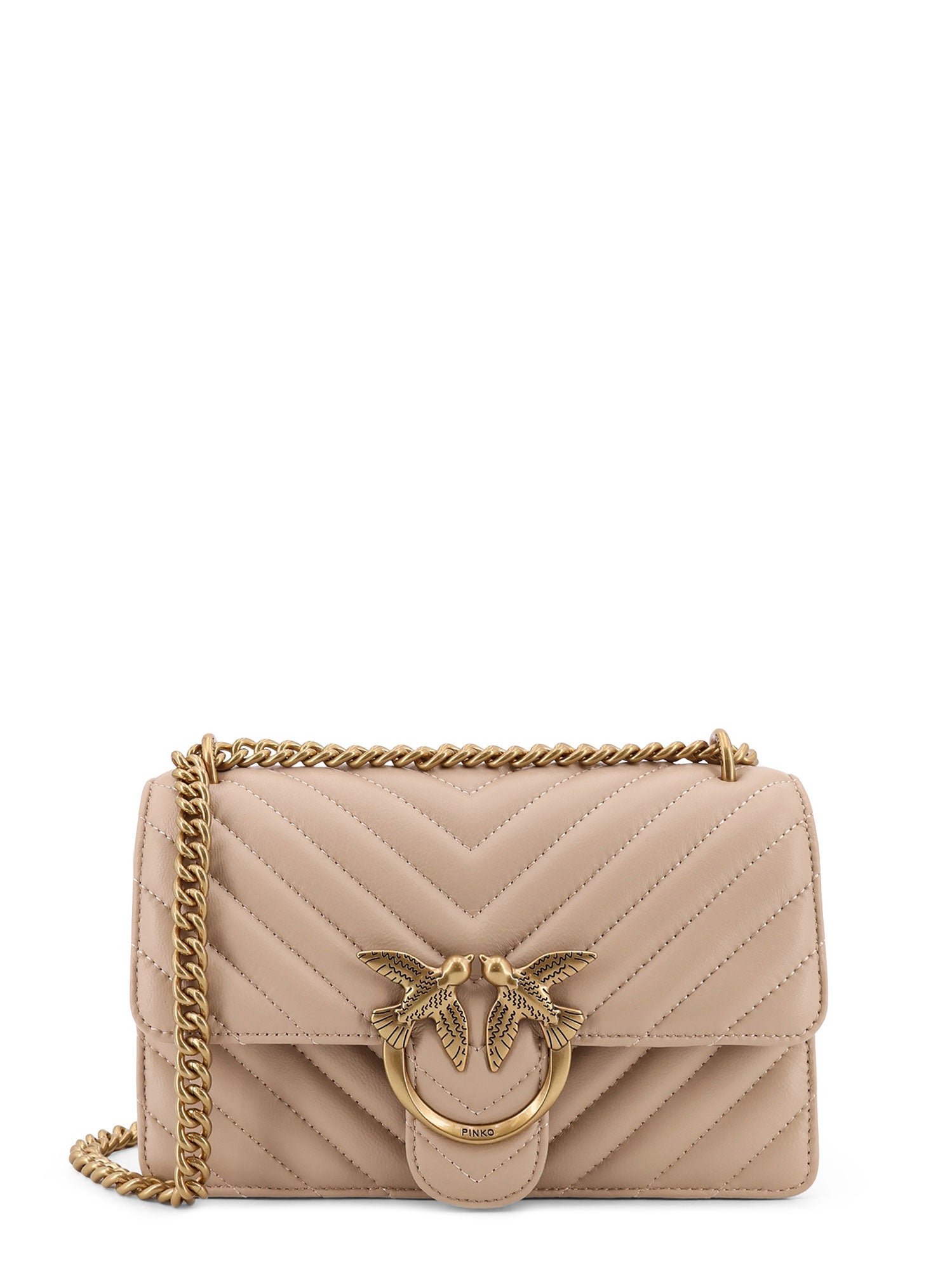 Pinko Bags Beige Pelle