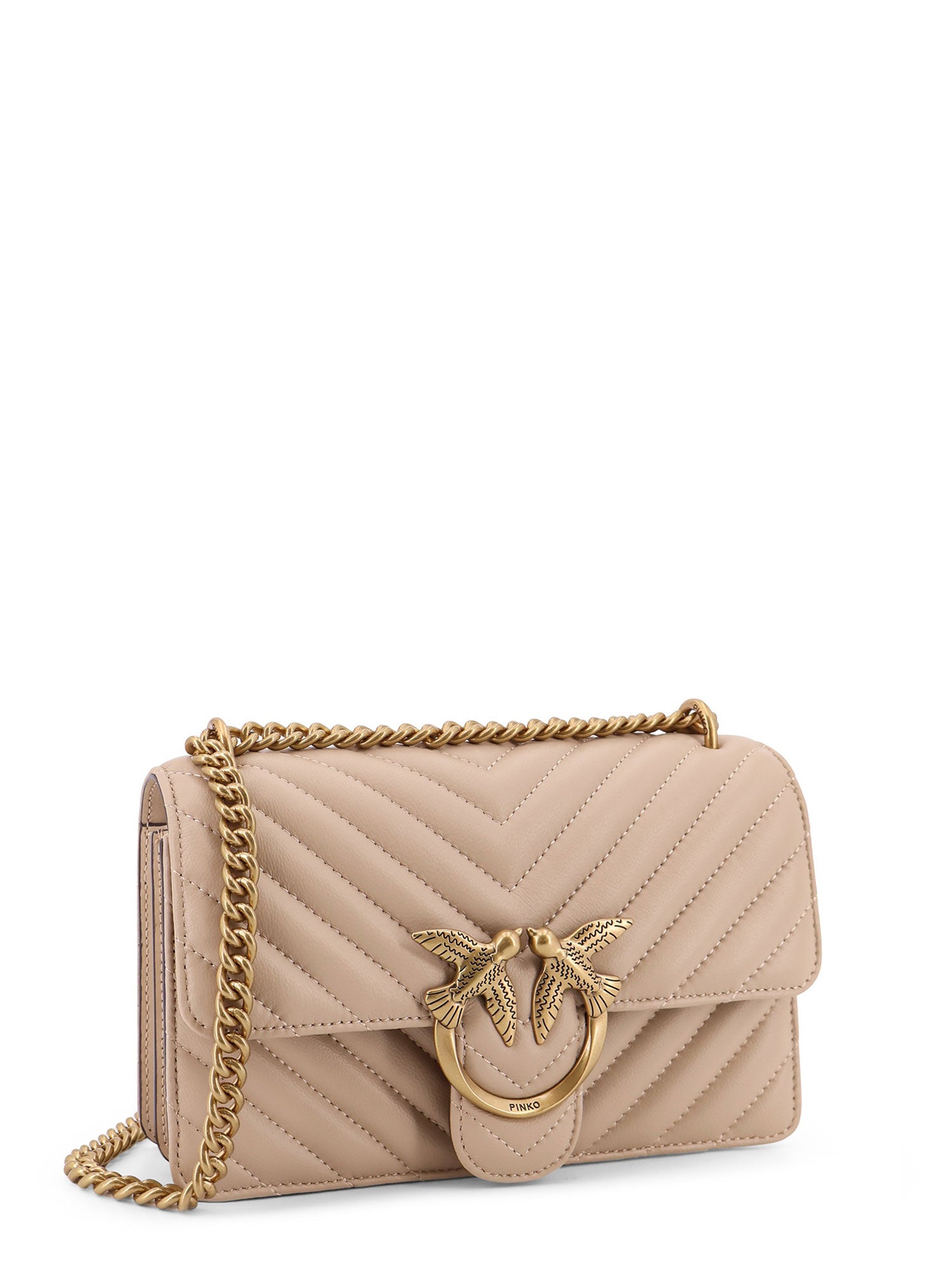 Pinko Bags Beige Pelle