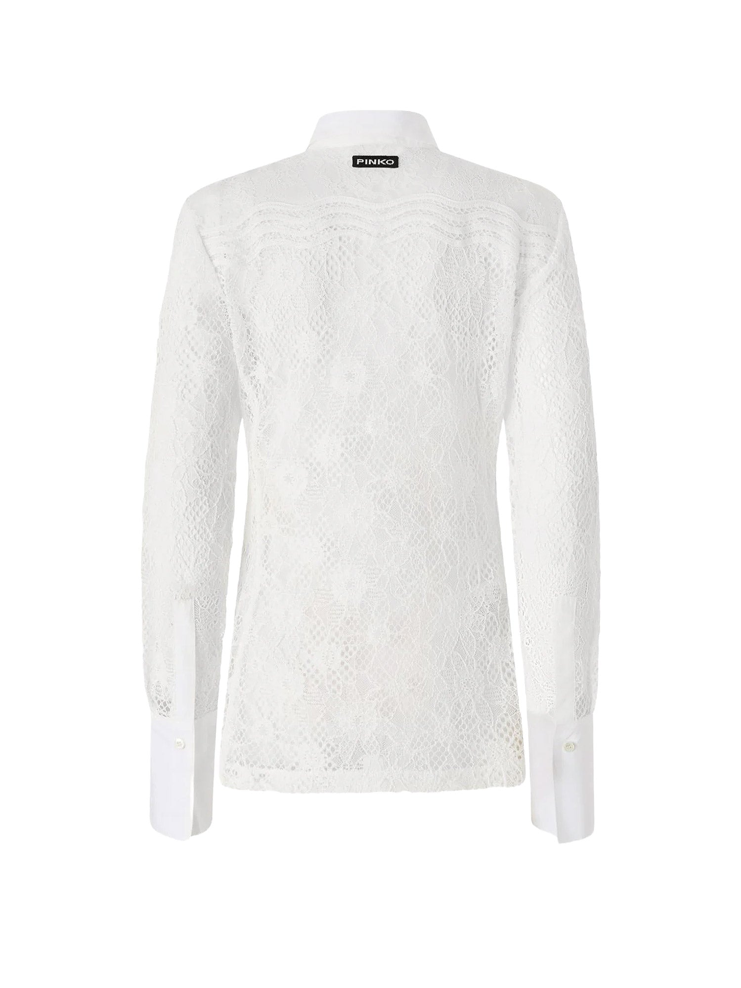Pinko Shirts White Poliestere