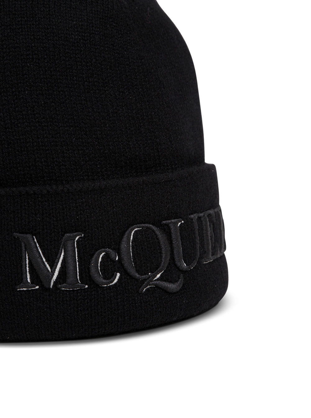 Black Wool And Cashmere Hat With Logo Gloves