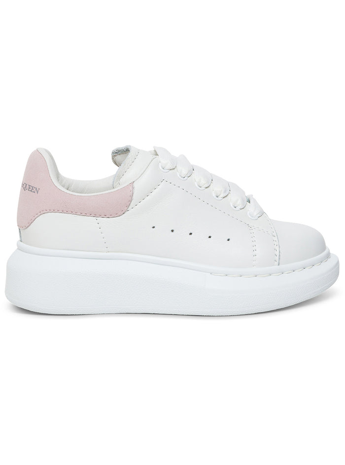 White Leather Oversize Sneakers Calf