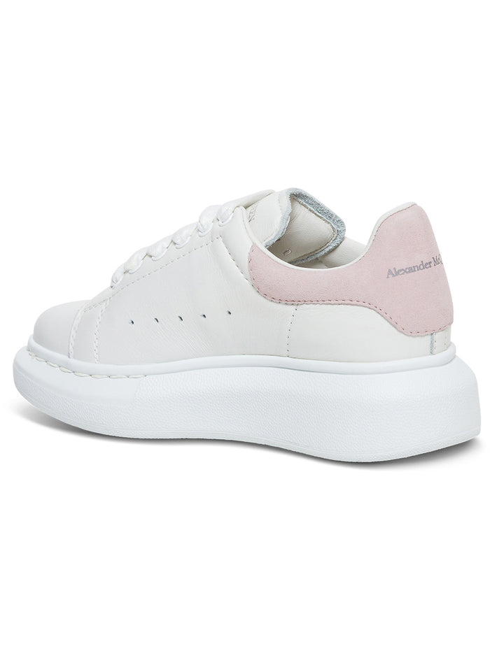 White Leather Oversize Sneakers Calf