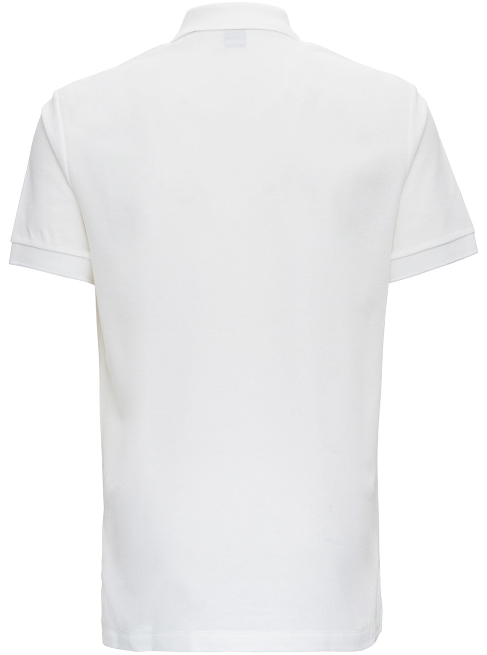 White Cotton Polo Shirt With Logo Tshirts And