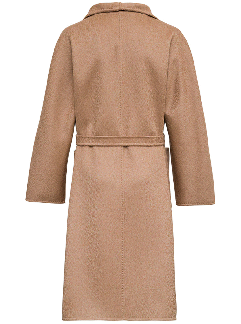 Lilia Camel-Colored Cloth Long Coat Beige Cashmere