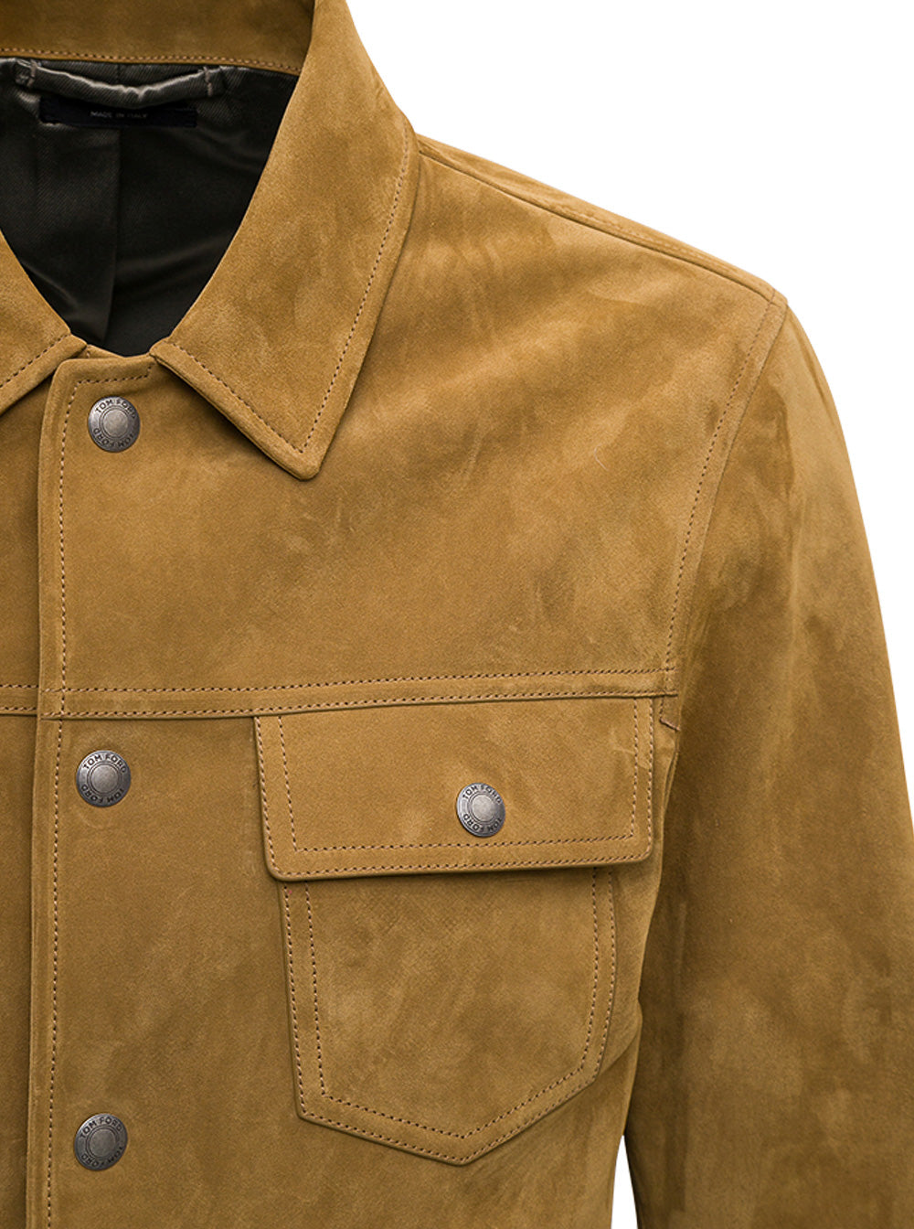 Camel Colored Suede Shirt Beige Lamb And Blouses