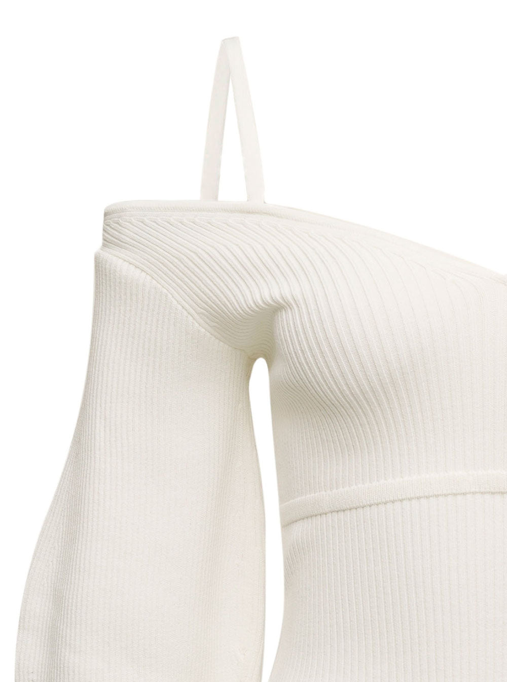 White Viscose Blend Tanktop Jersey