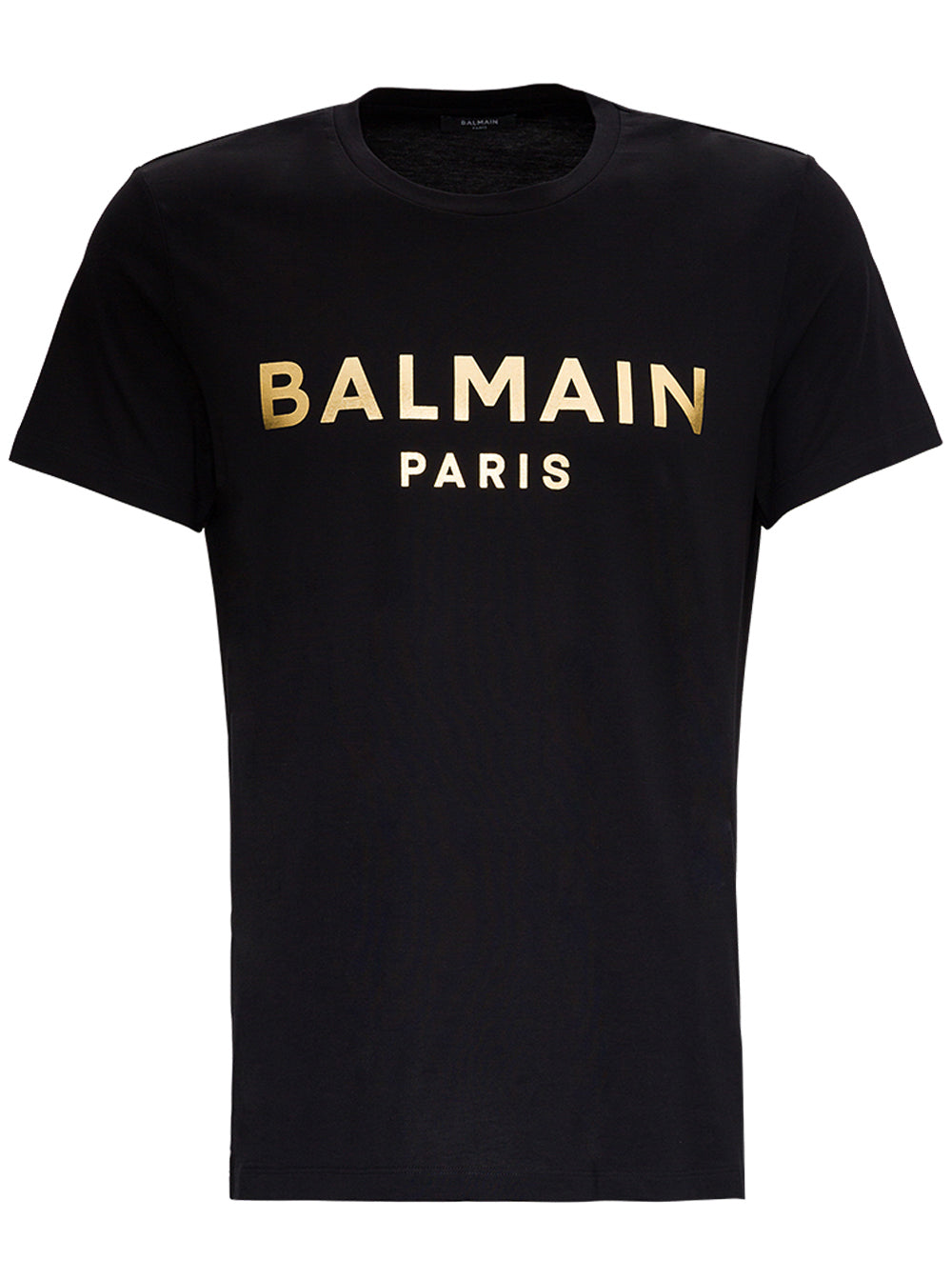 Laminated Logo Tee Black Jersey Cotton Tshirts And Polo Shirts