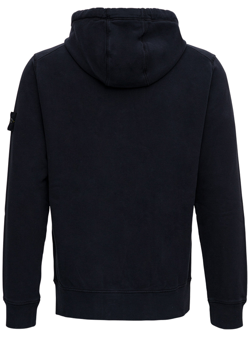 Blue Cotton Hoodie With Logo Blu Sweatshirts