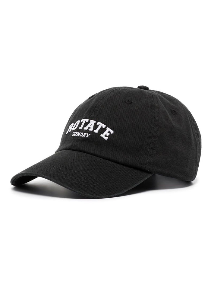 Black Organic Cotton Hat With Logo And Gloves