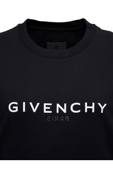 Black Cotton T-Shirt With Logo Print Tshirts And Polo Shirts