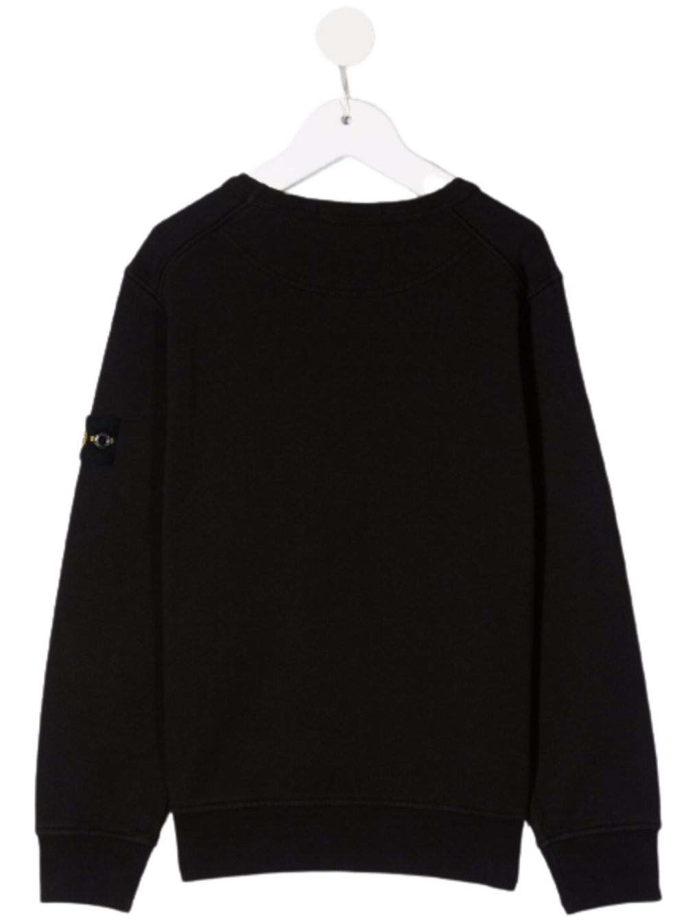 Black Jersey Sweatshirt With Logo Cotton Sweatshirts