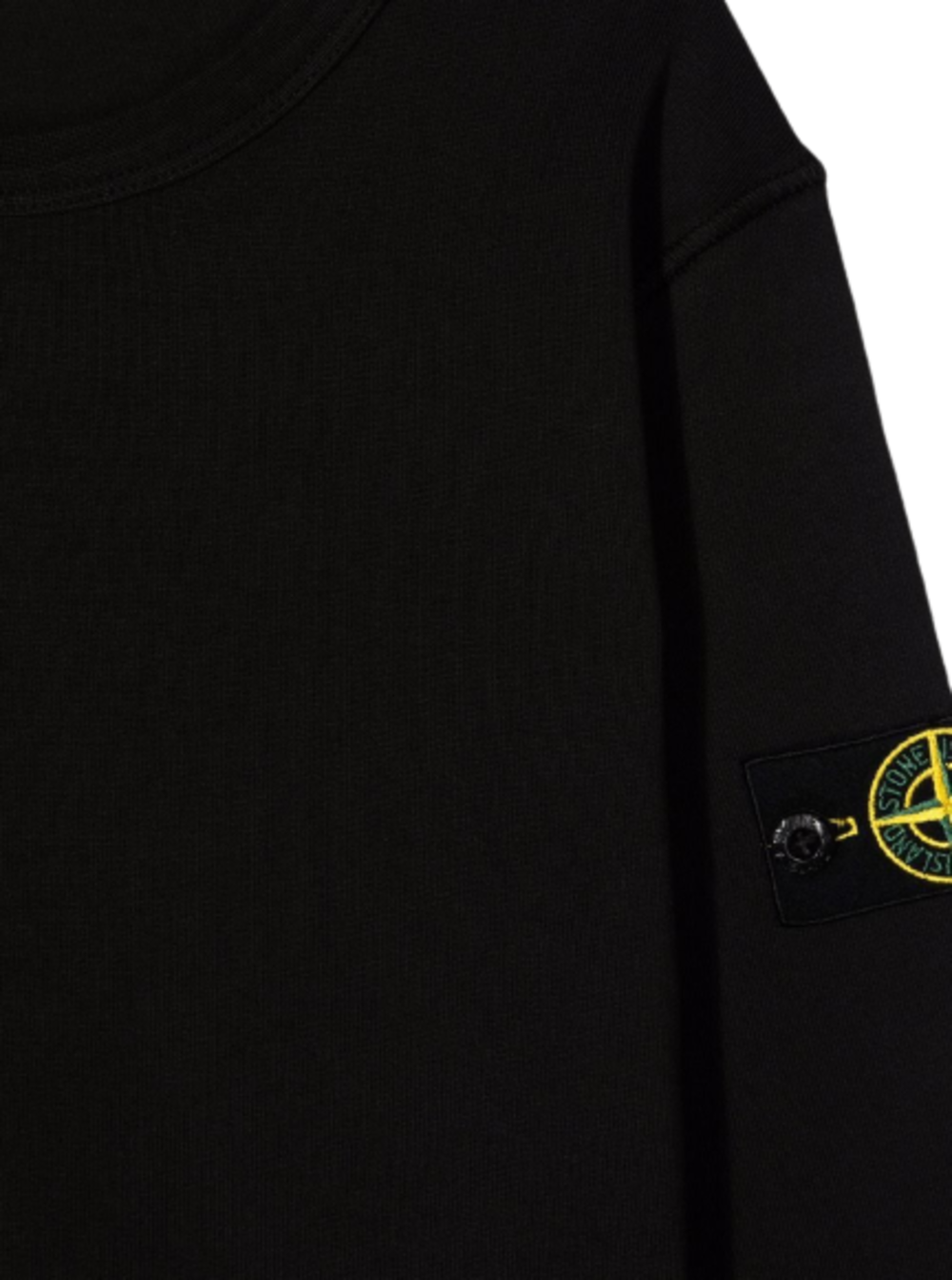 Black Jersey Sweatshirt With Logo Cotton Sweatshirts