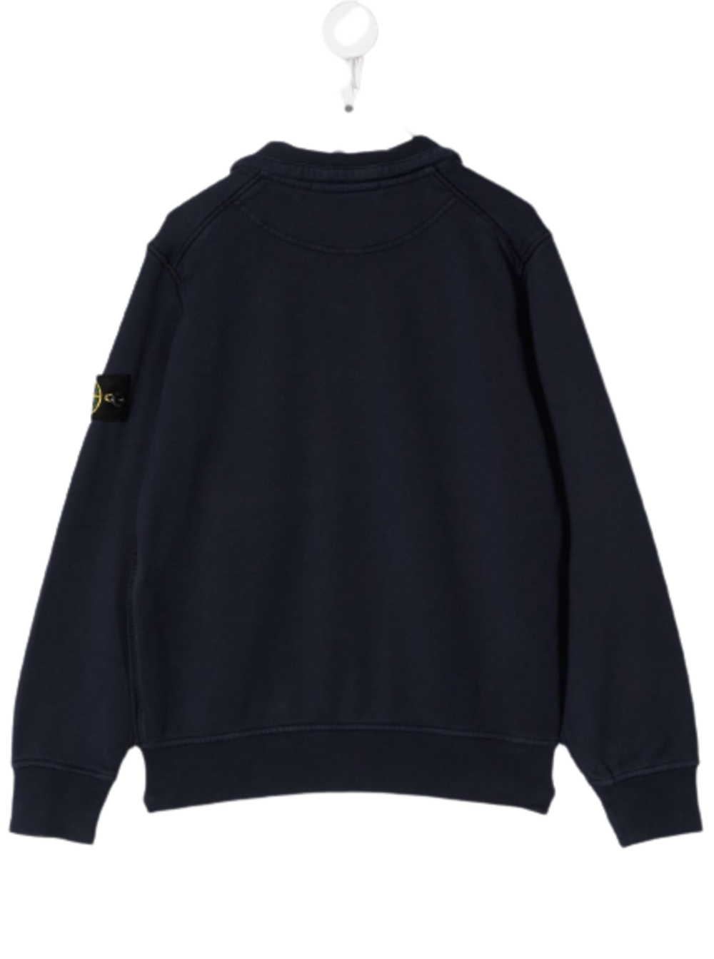 Blue Cotton Hoodie With Logo Blu Sweatshirts
