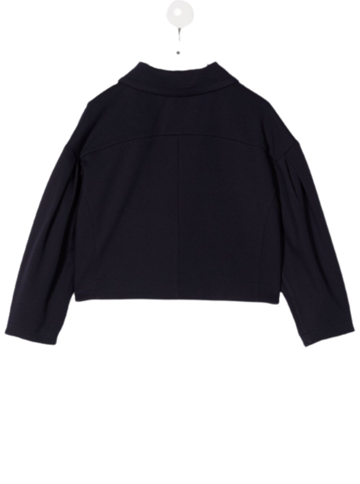Blue Viscose Blend Jacket With Drop Shoulders Blu Polyamide Elastane Blazers