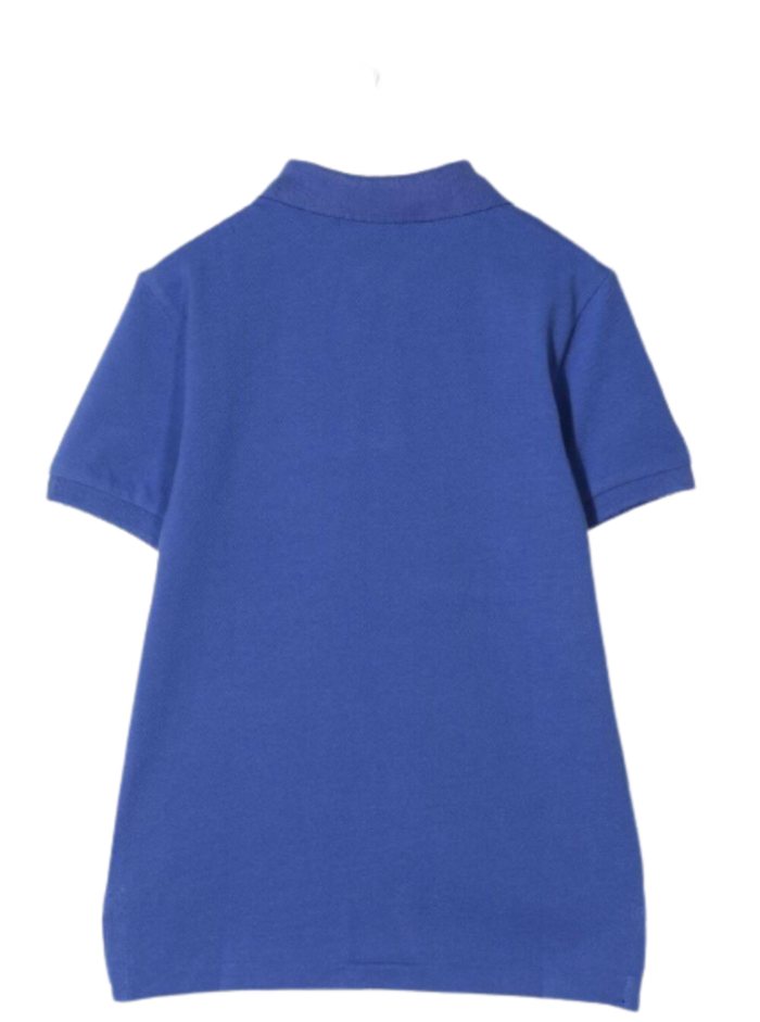 Bluette Cotton Polo Shirt With Logo Blu Tshirts And