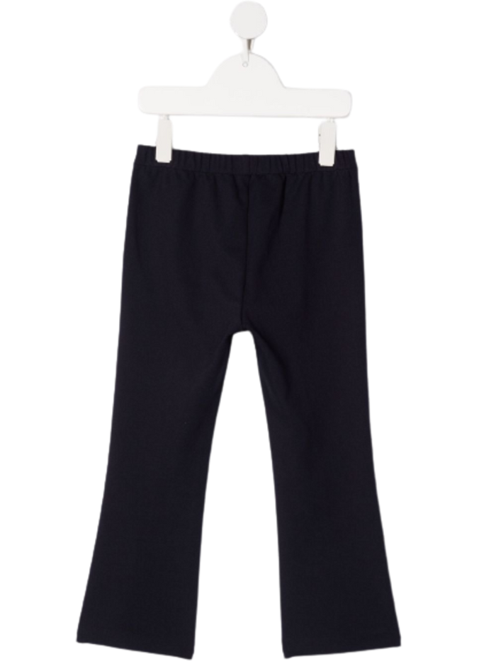 Blue Viscose Blend Trousers Blu Polyamide Elastane