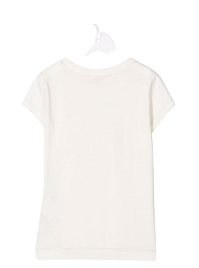 Choose Recycling Cotton T-Shirt With Logo Print White Tshirts And Polo Shirts