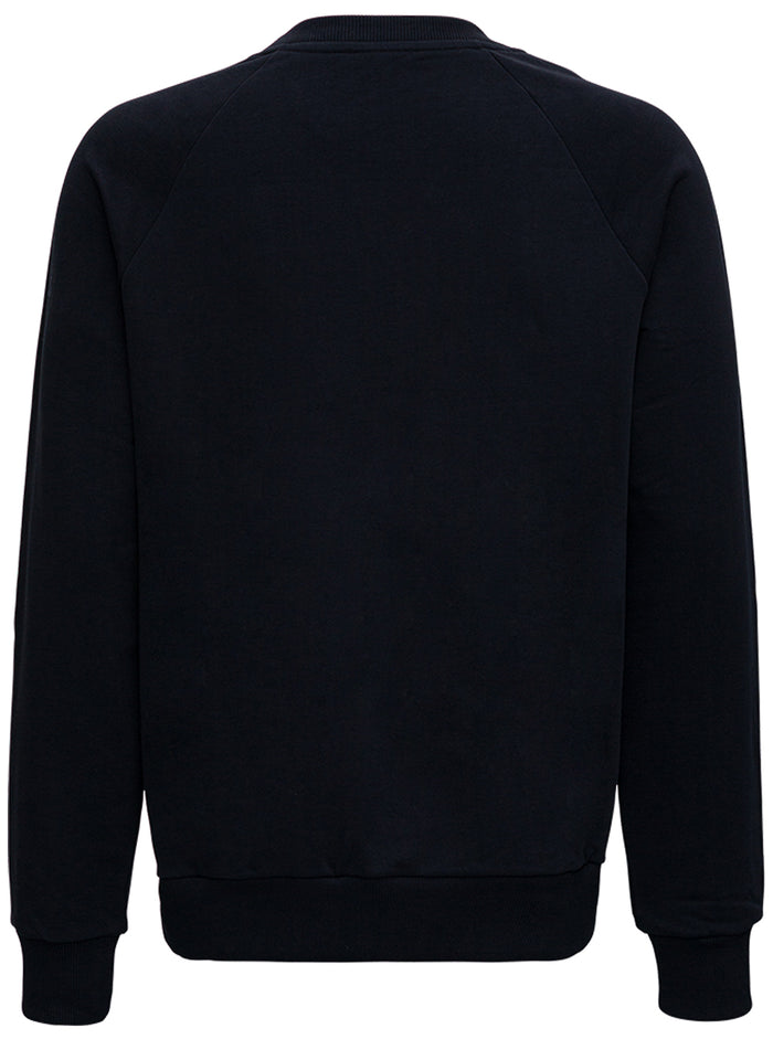 Black Organic Cotton Sweatshirt With Logo Sweatshirts