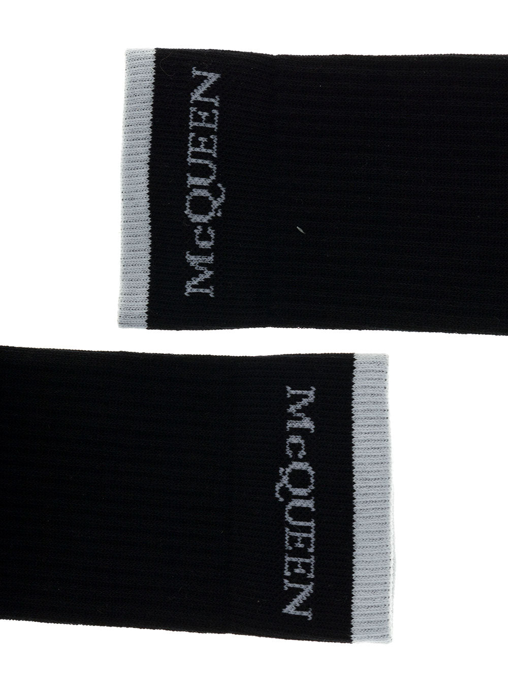Black Cotton Socks With Logo Polyamide Elastane Underwear
