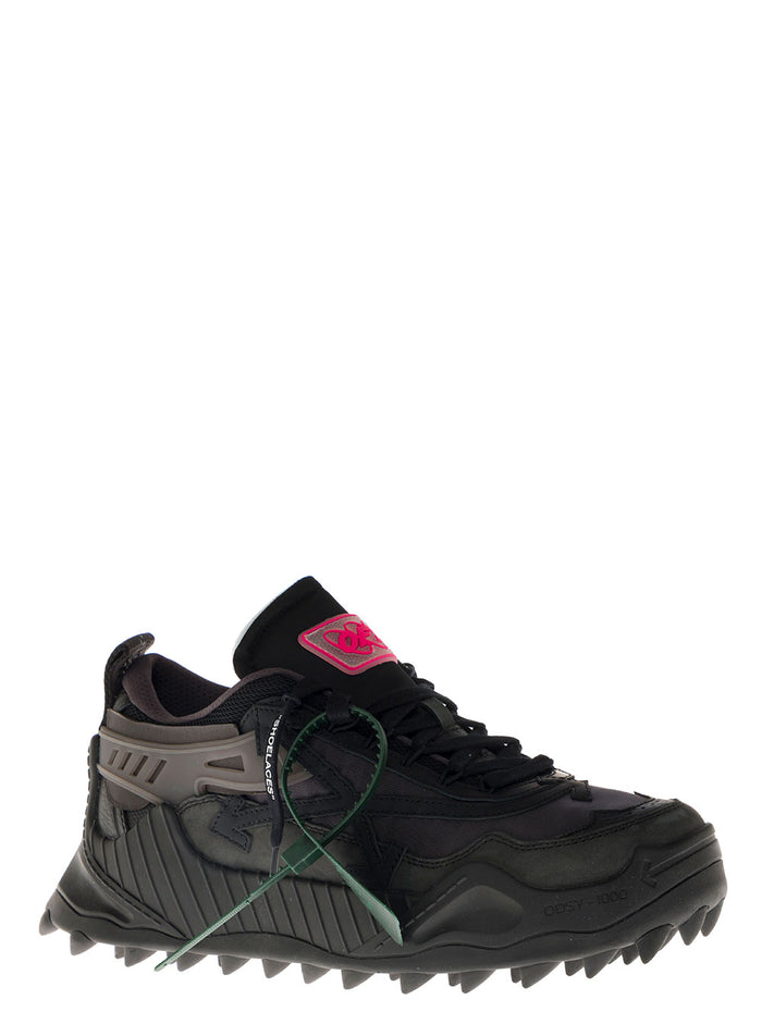 Odsy 1000 Mix Of Materials Sneakers Black Polyester