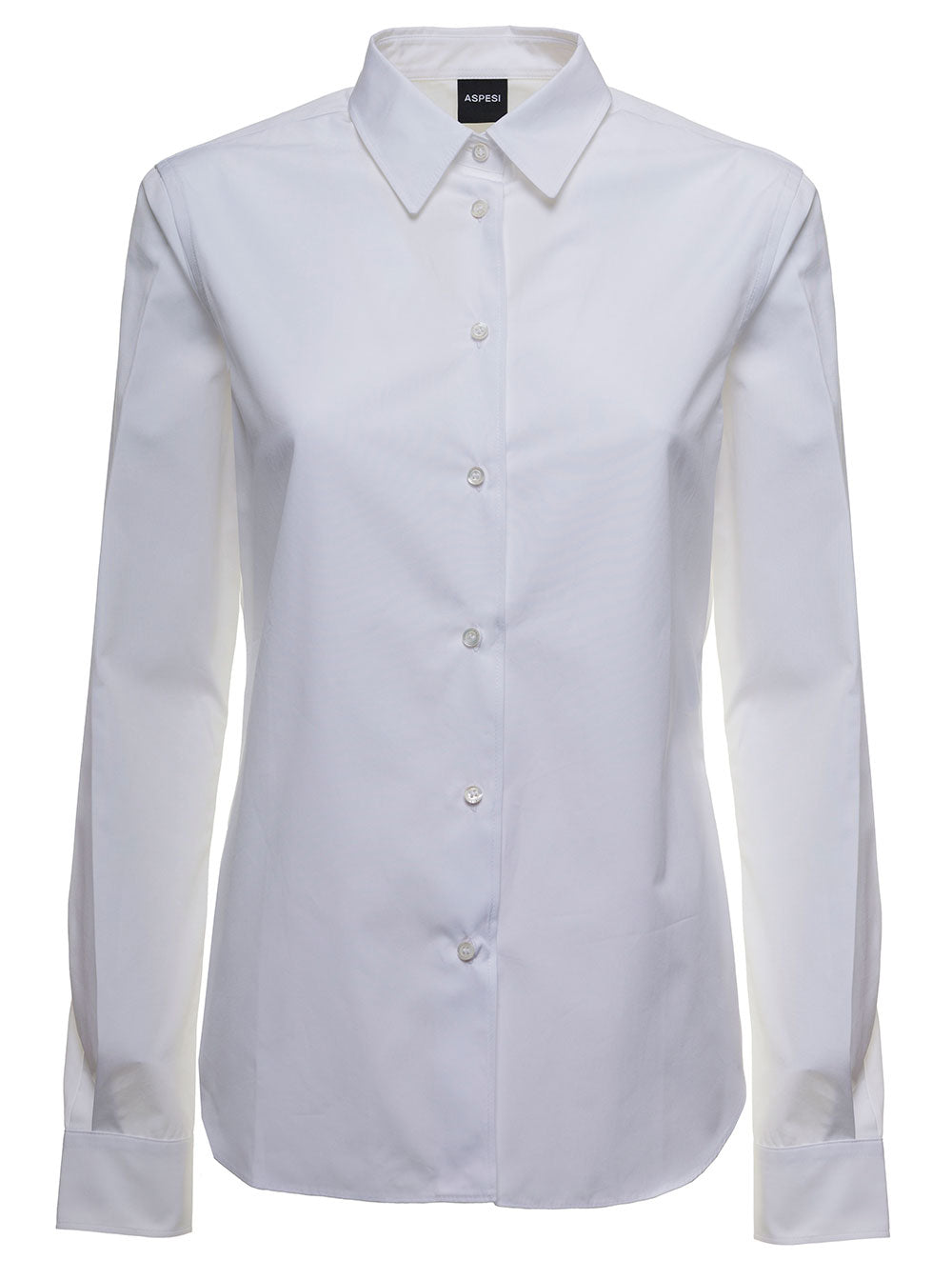 White Cotton Poplin Shirt And Blouses