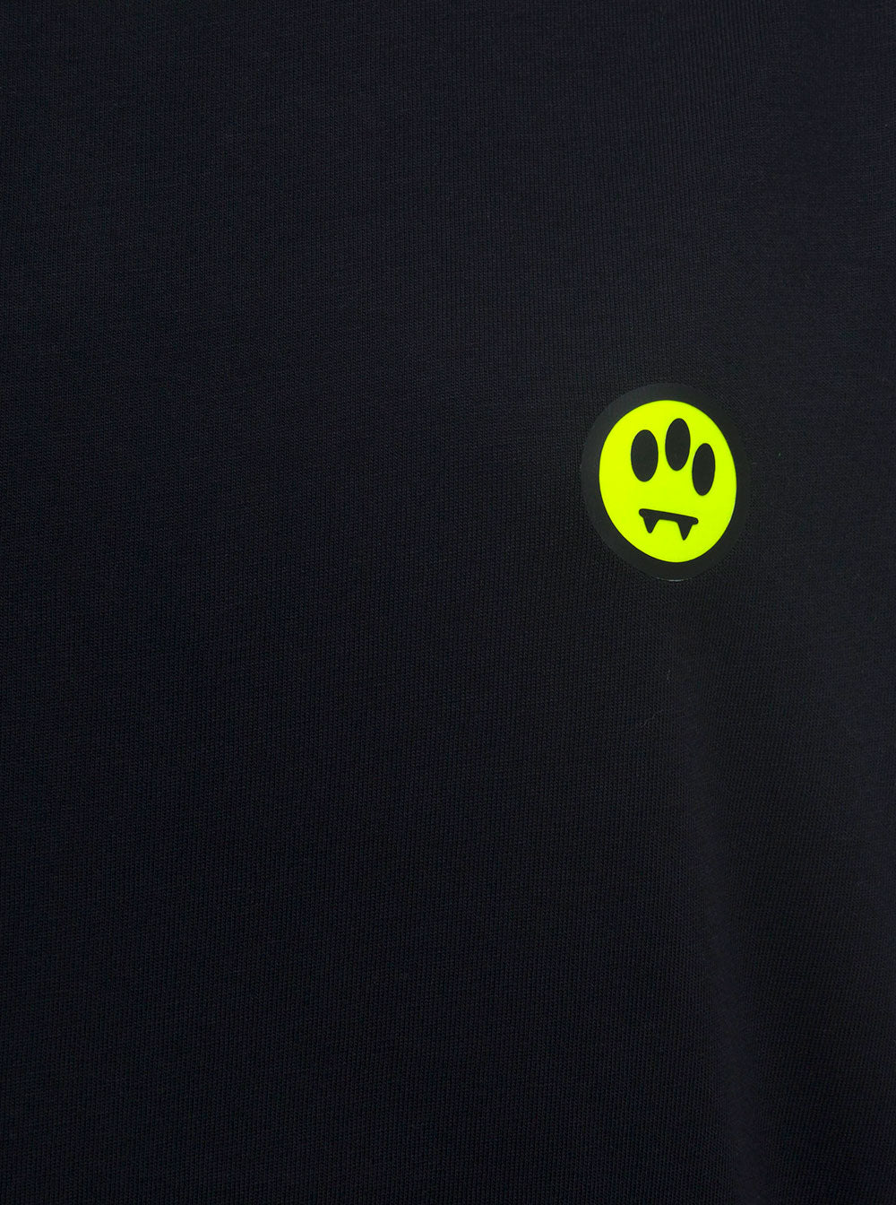 Jersey T-Shirt With Multicolor Prints Black Cotton Tshirts And Polo Shirts