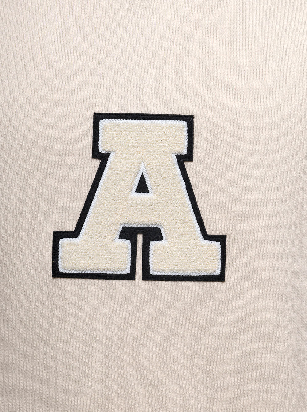 Organic Cotton Hoodie With Logo Beige Sweatshirts