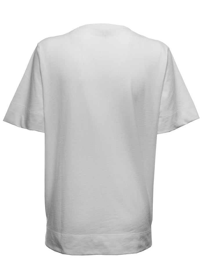 White Thin Software Jersey T-Shirt With Logo Print Tshirts And Polo Shirts