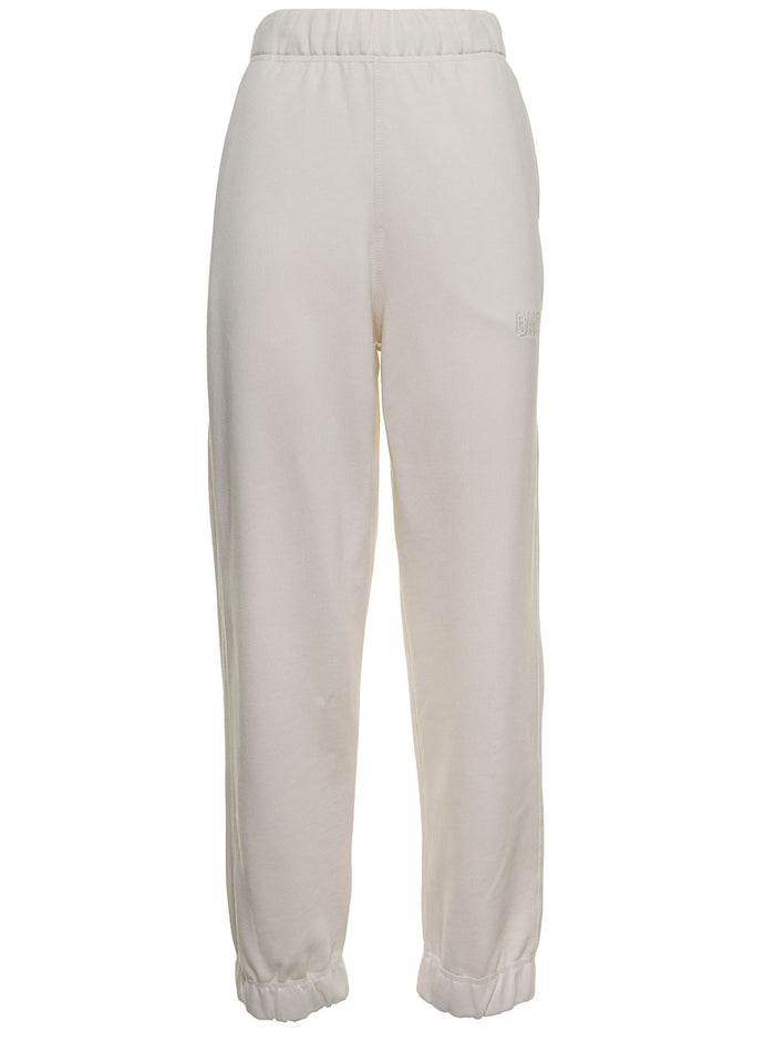 Isoli Software Ivory Colored Jersey Trousers White