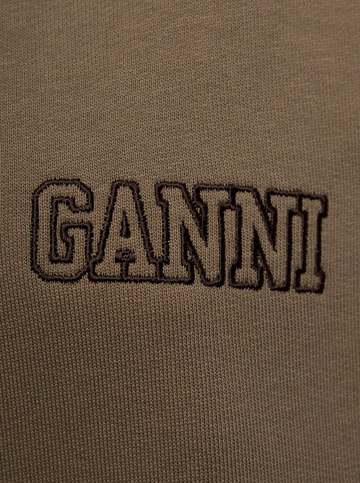 Beige Software Isoli Organic Jersey Sweatshirt With Logo Brown Cotton Sweatshirts
