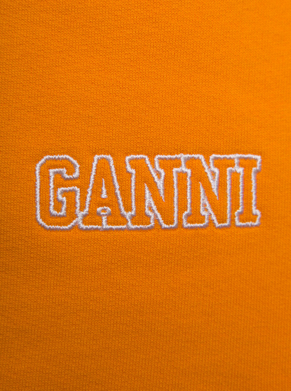 Isoli Software Orange Jersey Shorts With Logo Organic Cotton And Bermuda