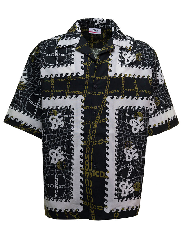 Bowling Chain Multicolor Cotton Shirt And Blouses