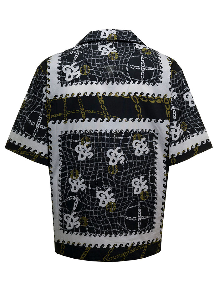 Bowling Chain Multicolor Cotton Shirt And Blouses