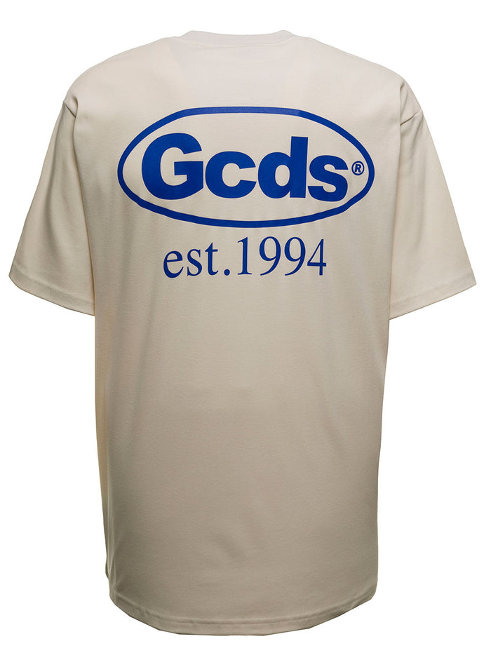 Cotton T-Shit With Logo Print White Tshirts And Polo Shirts