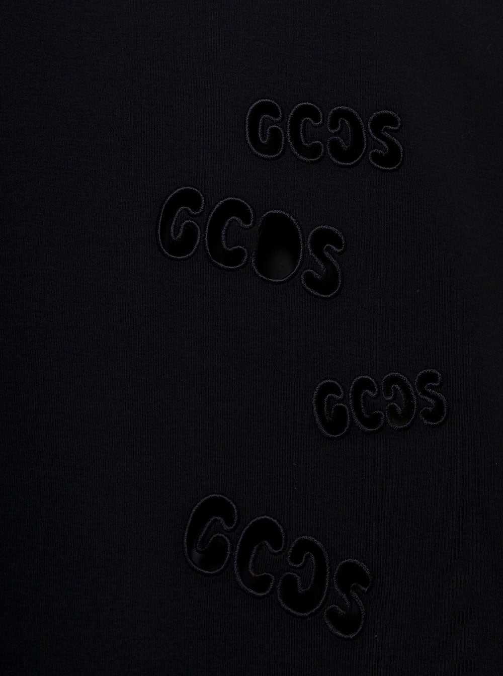 Black Cotton T-Shirt With Logo Tshirts And Polo Shirts