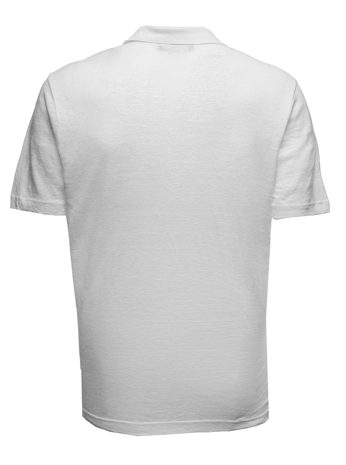 White Linen Polo Shirt Tshirts And