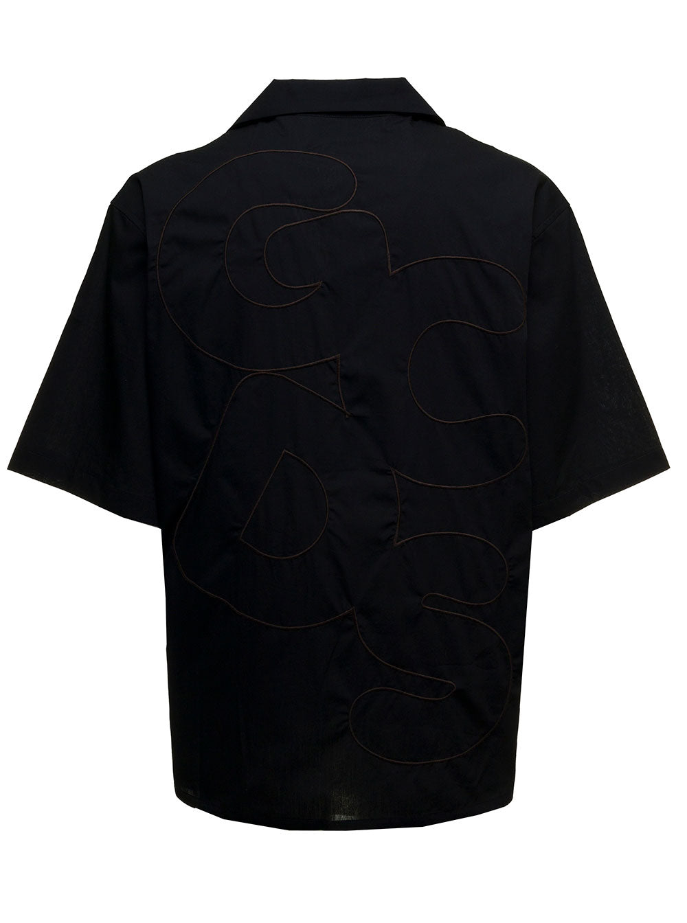 Andy Black Cotton Polo Shirt With Logo Bamboo And Blouses