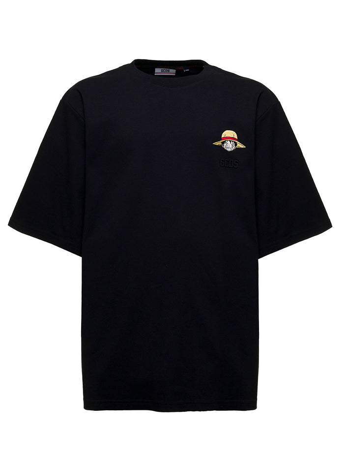 Black One Piece Luffy Cotton T-Shirt Tshirts And Polo Shirts