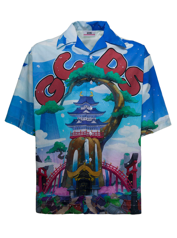 One Piece Land Of Wano Multicolor Cotton Shirt Co Bamboo And Blouses