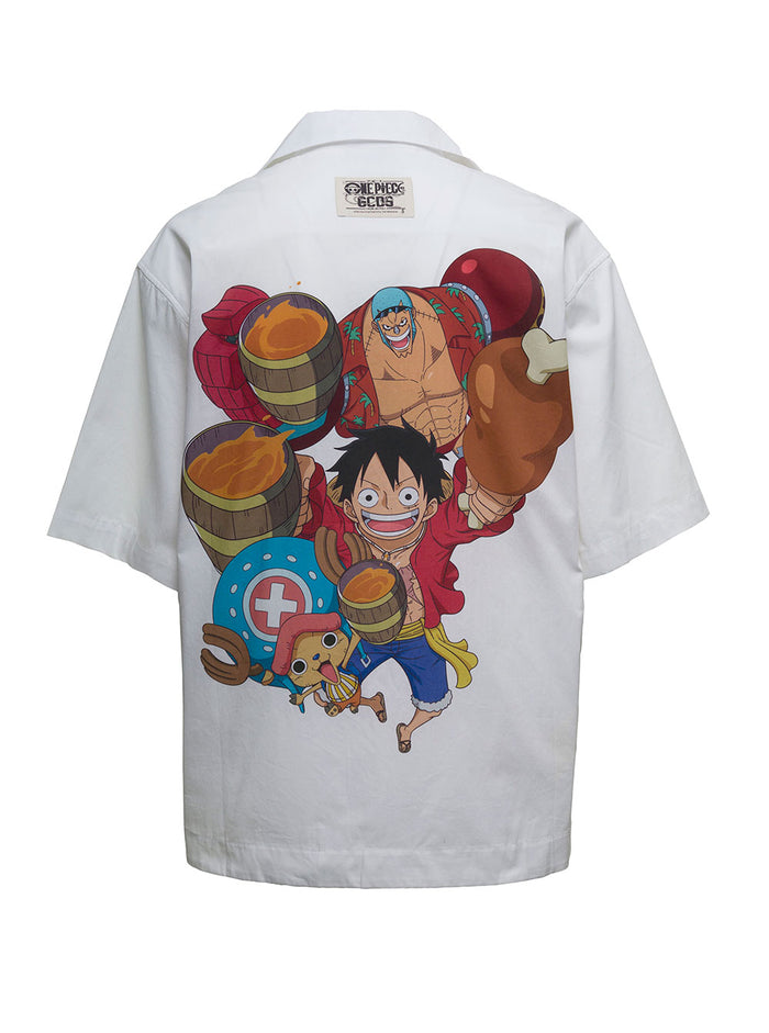 One Piece Straw White Cotton Shirt Bamboo And Blouses