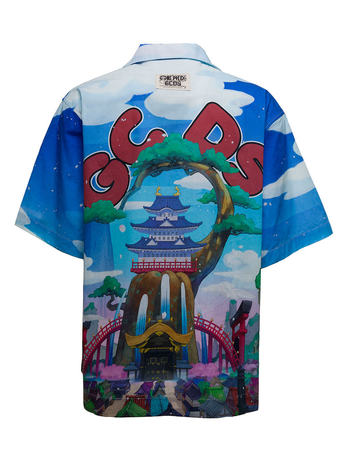 One Piece Land Of Wano Multicolor Cotton Shirt Co Bamboo And Blouses