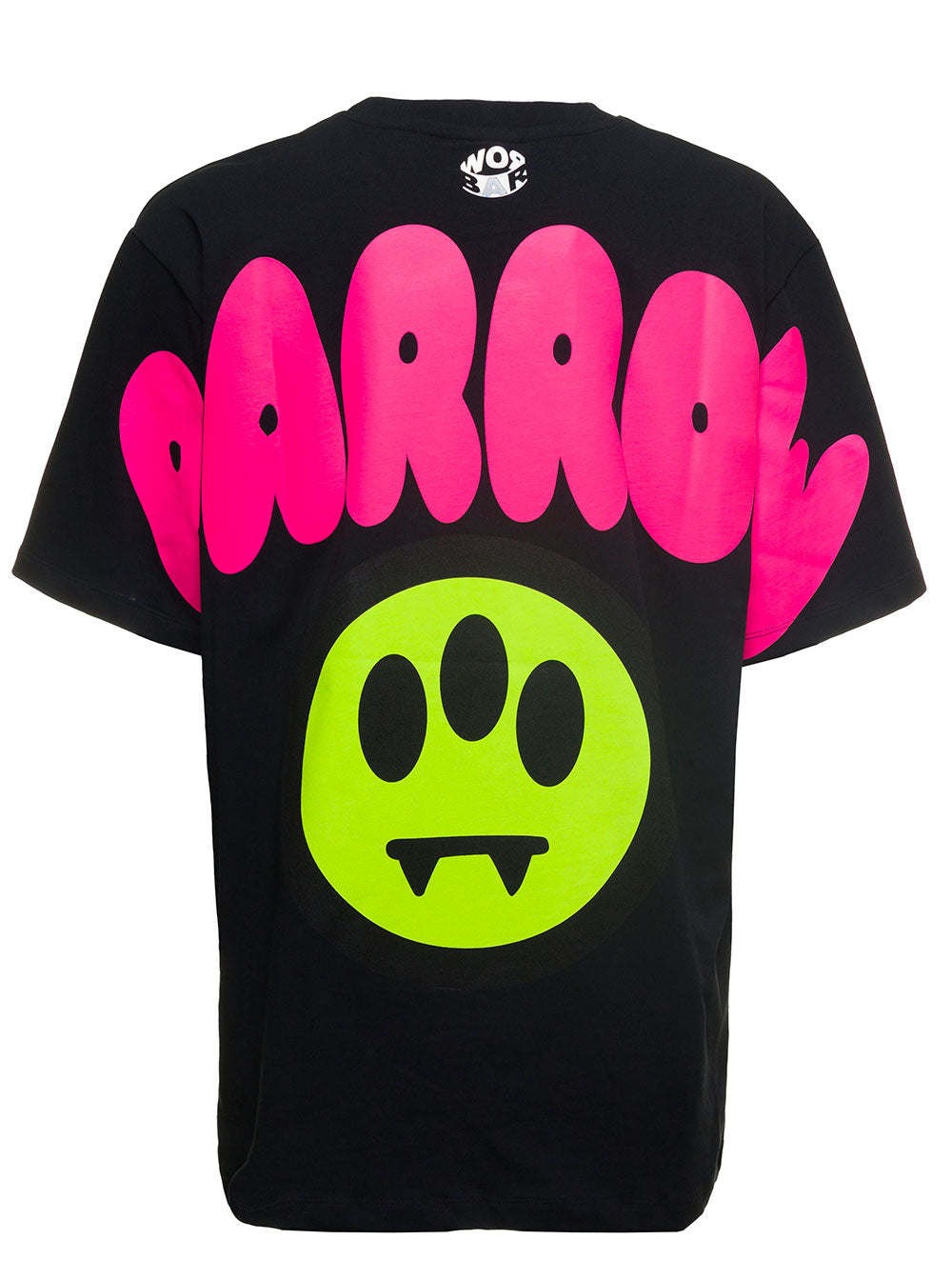 Black Jersey T-Shirt With Logo Print Cotton Tshirts And Polo Shirts