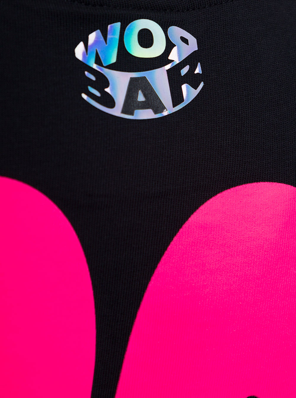 Black Jersey T-Shirt With Logo Print Cotton Tshirts And Polo Shirts