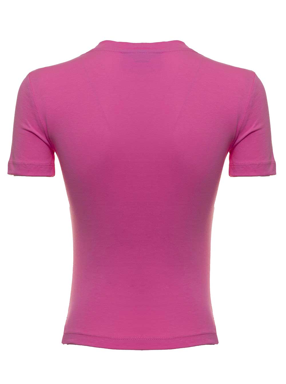 Pink Cotton T-Shirt With Eye Star Print Tshirts And Polo Shirts