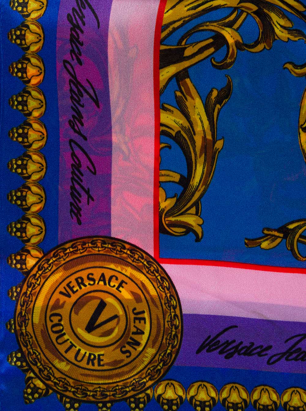 Multicolor Silk Scarf With Logo Scarfs And Foulards