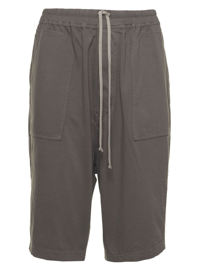 Cotton Bermuda Shorts With Pockets Beige Trousers