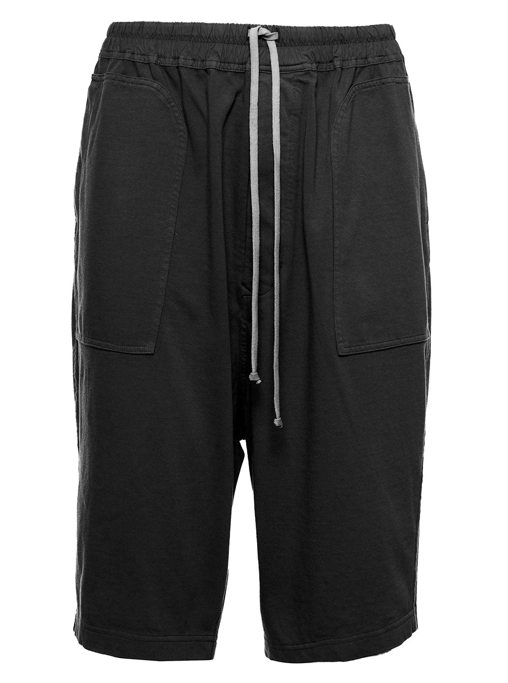 Cotton Bermuda Shorts With Pockets Black Trousers